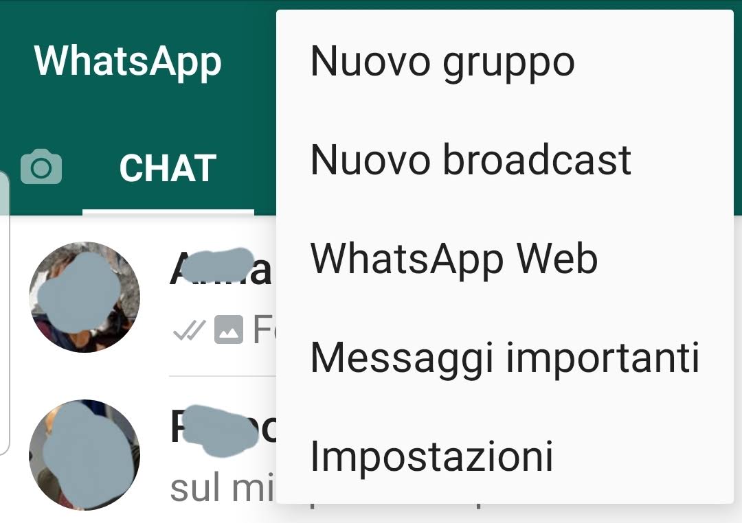 whatsappOpzioni